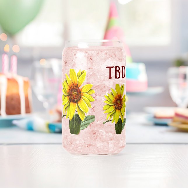 Vaso Con Forma De Lata Sunflower Drinking Glass (Insitu (Cumpleaños))