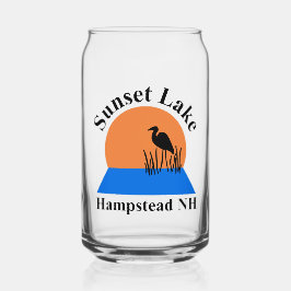 Vaso Con Forma De Lata Sunset Lake Can Glass