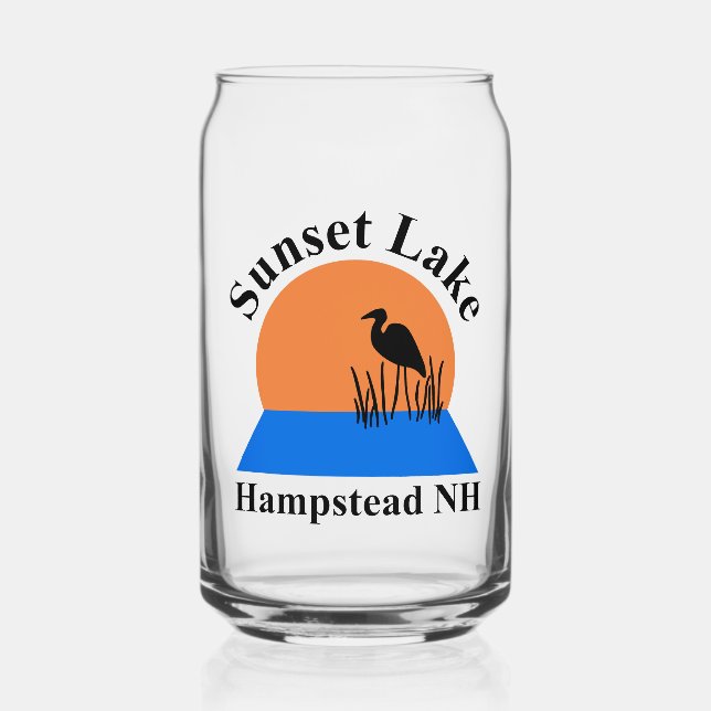 Vaso Con Forma De Lata Sunset Lake Can Glass (Anverso)
