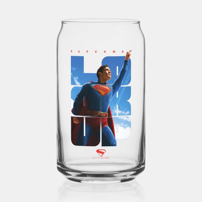 Vaso Con Forma De Lata Superman Look Up Pose (Anverso)
