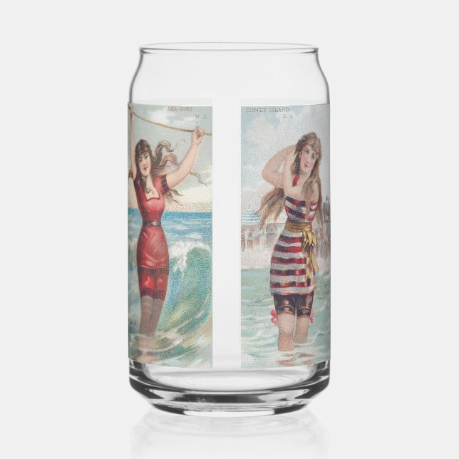 Vaso Con Forma De Lata Surf Beauties (Anverso)
