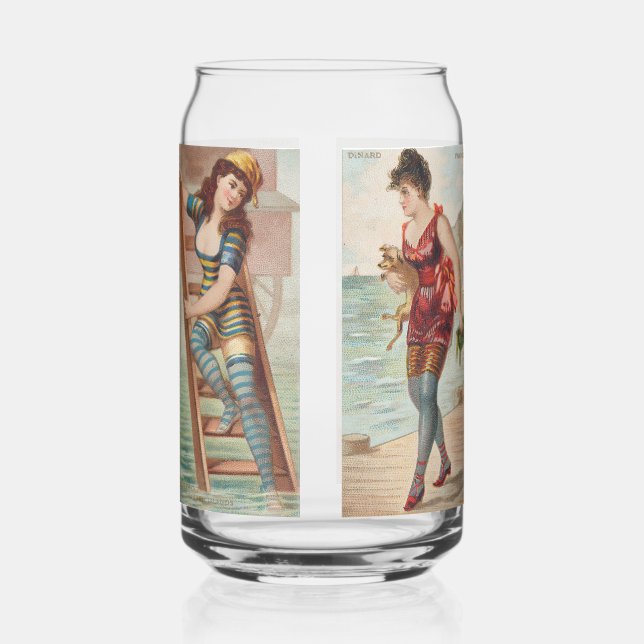 Vaso Con Forma De Lata Surf Beauties (Anverso)