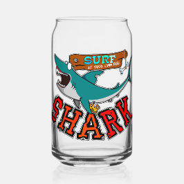 Vaso Con Forma De Lata Surf with the shark
