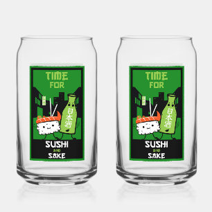 Vaso Con Forma De Lata Sushi Y Sake Foodies