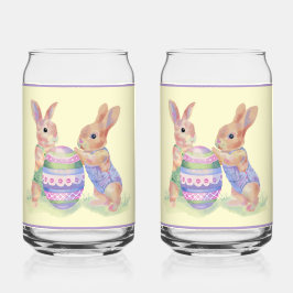 Vaso Con Forma De Lata Sweet Bunny Soda Glass