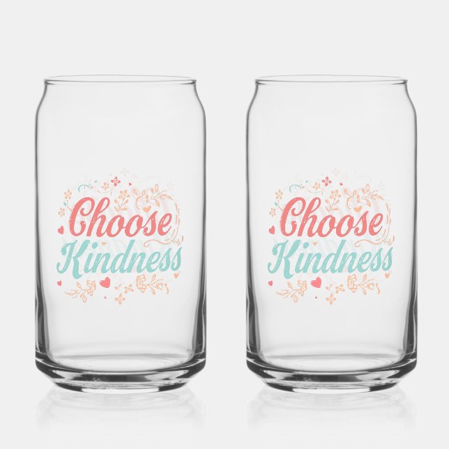 Vaso Con Forma De Lata Sweet Kindness Matters Typography (Anverso)
