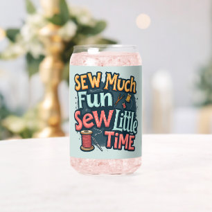 Vaso Con Forma De Lata Tanto Que Coser Tan Poco Tiempo Arte De Punto Retr