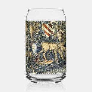 Vaso Con Forma De Lata Tapiz de arte vintage de ciervos y escudos de Will