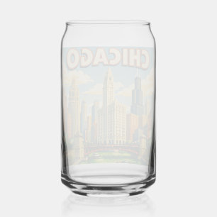 Vaso Con Forma De Lata Tarjeta postal del día de San Patricio del río Chi
