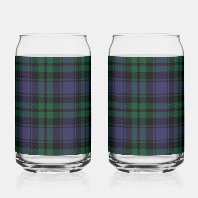 Vaso Con Forma De Lata Tartan Black Watch, Cuadros (Anverso)