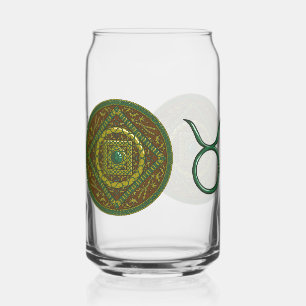 Vaso Con Forma De Lata Taurus Mandala