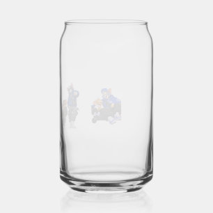 Vaso Con Forma De Lata Taza de café con silueta de caballo negro majestuo
