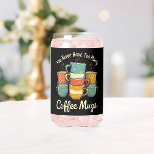 Vaso Con Forma De Lata Taza de café retro apilada diseño vintage