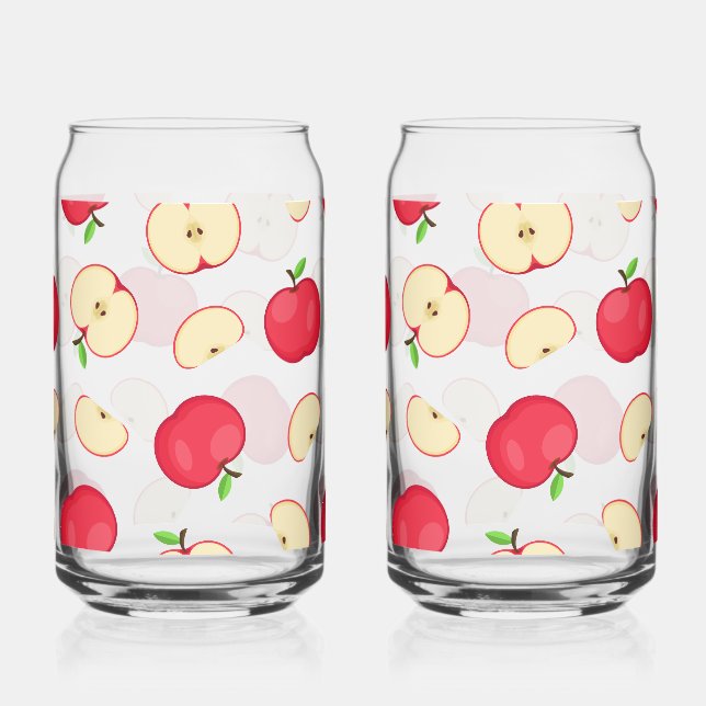 Vaso Con Forma De Lata Taza de manzana linda (Anverso)