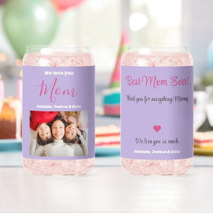 Vaso Con Forma De Lata Te Ama Mejor Mamá Nómina De Fotografías Personaliz