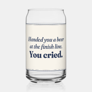 Vaso Con Forma De Lata Te Entregué Una Cerveza Lloraste Maratón Divertido