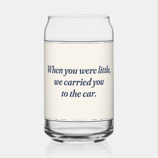 Vaso Con Forma De Lata Te Llevamos al Coche Personalizado Maratón