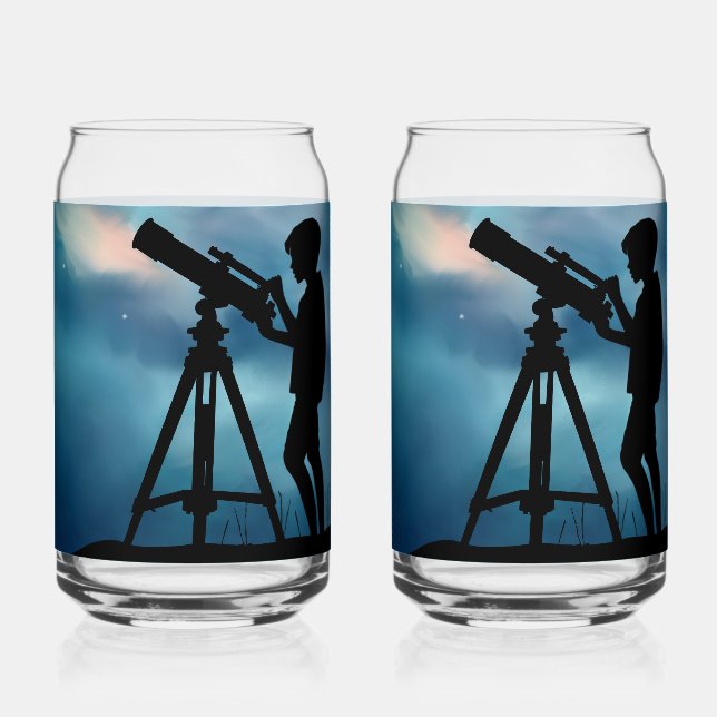 Vaso Con Forma De Lata Telescopio Soda Glass (Anverso)