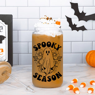 Vaso Con Forma De Lata Temporada espeluznante Fantasma lindo de Halloween