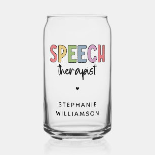 Vaso Con Forma De Lata Terapia de voz personalizada SLP