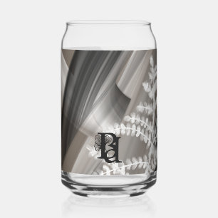 Vaso Con Forma De Lata Terra's Susurro Suave Abstracto en Vidrio para Hog
