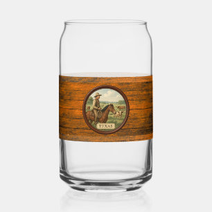 Vaso Con Forma De Lata Texas Cowboy Can Glass