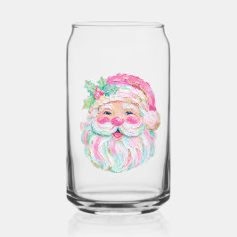 Vaso Con Forma De Lata Textura Pintura Aspecto Elegante Cara de Santa Nav