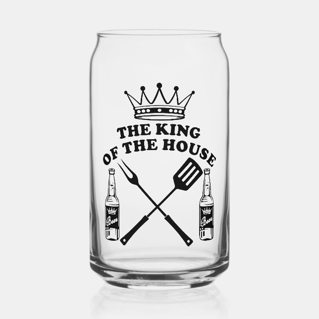 Vaso Con Forma De Lata The King of the House Beer (Anverso)