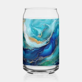 Vaso Con Forma De Lata Tidas de cobalto: Una exploración abstracta