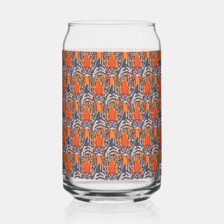 Vaso Con Forma De Lata Tiger (pattern) - Glass Can