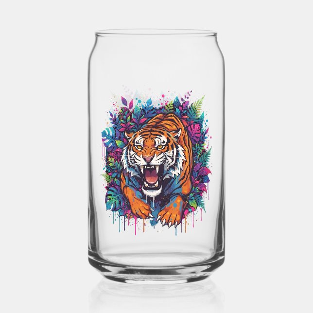 Vaso Con Forma De Lata Tigre (Anverso)