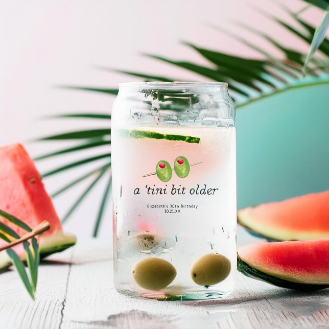 Vaso Con Forma De Lata Tini Bit mayor | Cumpleaños Temático Martini (Subido por el creador)