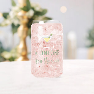 Vaso Con Forma De Lata Tini One Baby Shower