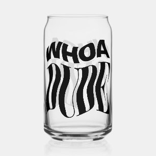 Vaso Con Forma De Lata Tío, tipográfico retorcido