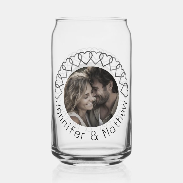 Vaso Con Forma De Lata Tipografía Minimalista clásica moderna (Anverso)