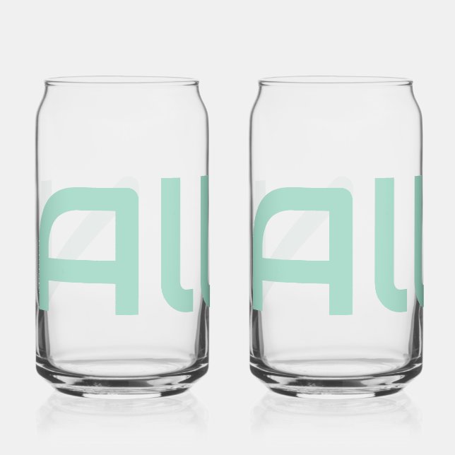 Vaso Con Forma De Lata Todo en vidrio (Anverso)