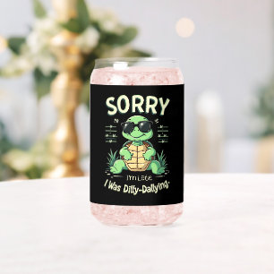 Vaso Con Forma De Lata Tortuga Divertida Lo Siento Llego Tarde con Estéti
