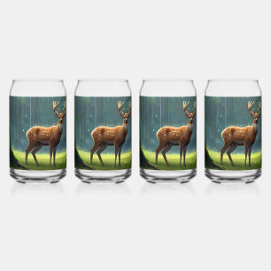 Vaso Con Forma De Lata Tranquilidad de bosque: manchas de venado