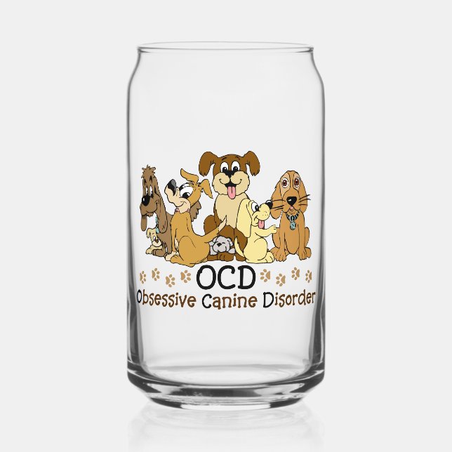 Vaso Con Forma De Lata Trastorno obsesivo canino OCD (Anverso)