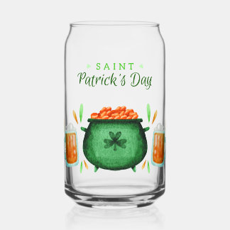 Vaso Con Forma De Lata ¡Trato del Día de San Patricio lleno de suerte!