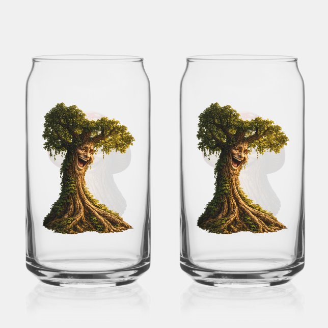 Vaso Con Forma De Lata Travesuras vidrio premium de doble cara (Reverso )