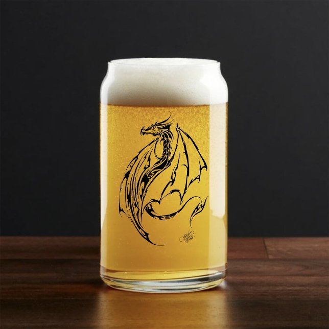 Vaso Con Forma De Lata Tribal Dragon (Subido por el creador)