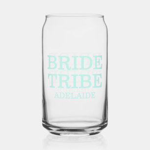 Vaso Con Forma De Lata Tribu de la Novia Fiesta de Boda Turquesa