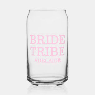 Vaso Con Forma De Lata Tribu de Novia Fiesta de Despedida Rosa