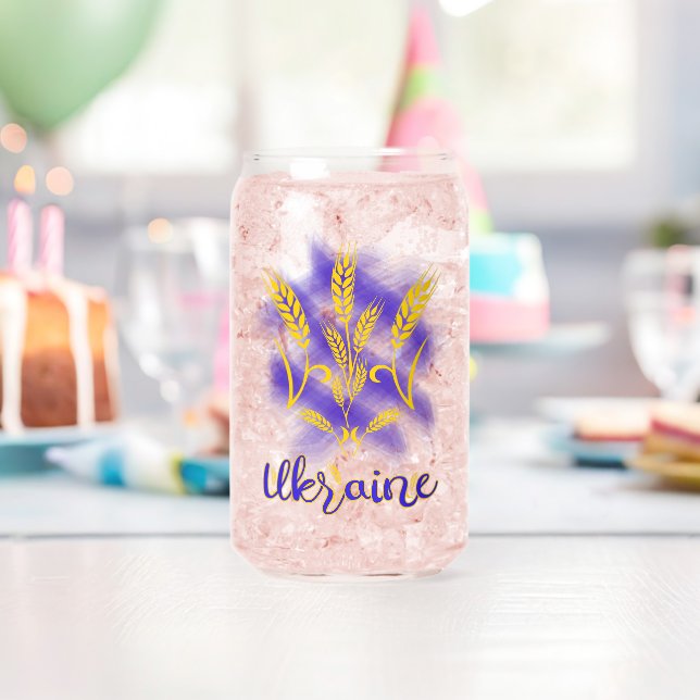 Vaso Con Forma De Lata Tridente ucraniano hecho de oído de trigo (Insitu (Cumpleaños))