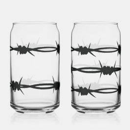 Vaso Con Forma De Lata Trinkgläser mit Stacheldraht Design