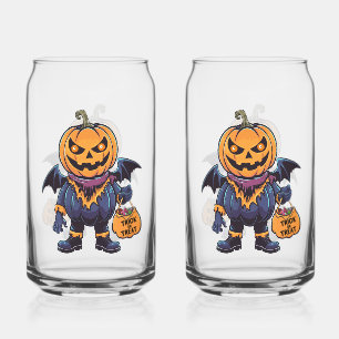 Vaso Con Forma De Lata Truco o trato Feliz Halloween