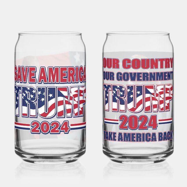Vaso Con Forma De Lata Trump 2024 (Anverso)
