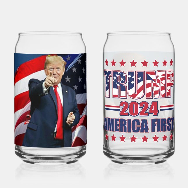 Vaso Con Forma De Lata Trump 2024 - Perforación de taladros (Reverso )