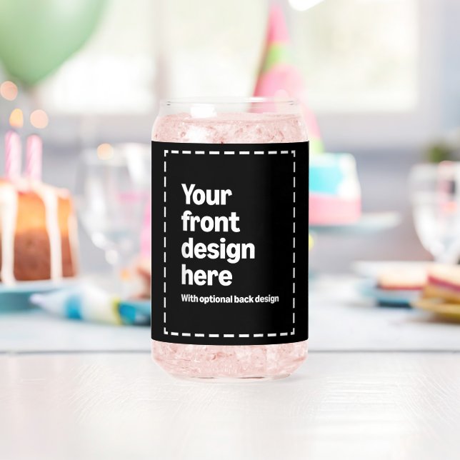 Vaso Con Forma De Lata Tu Diseño Aquí (Insitu (Cumpleaños))